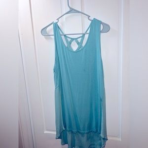 Blue Sleeveless Top